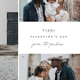 "Minimally" - Valentine's Day Cards in Stone by Brianne Larsen - Detail