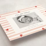 "Stripes and Hearts" - Valentine's Day Cards in Blush by Teju Reval - Detail