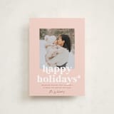 "Happy Holidays*" - Valentine's Day Cards in Candy heart by Robert and Stella - Front