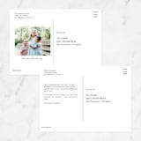 "Tic Tac Toe" - Valentine's Day Cards in Ruby by Jennifer Lew - Back of Card Options