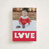 "Disney's Mickey Mouse Big Love" - Valentine's Day Cards in Cherry by Baumbirdy - Front