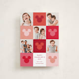 "Vibrant Disney Mickey" - Valentine's Day Cards in Cranberry by Ellen Schlegelmilch - Front