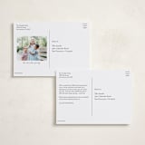 "wavy frame" - Valentine's Day Cards in Blush by Ellen Schlegelmilch - Back of Card Options