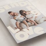 "Big Type" - Valentine's Day Cards in Cream by Baumbirdy - Detail