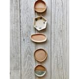 "Oval Dish in Blush" - Vanity Trays and Dishes in natural by Bridget Dorr