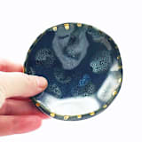 "Ocean Abyss Dish" - Vanity Trays and Dishes in blue by Jayne Alfieri