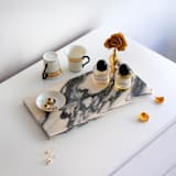 "Marble Vanity Tray (LA NUIT NUDE)" - Vanity Trays and Dishes in black by the parmatile shop