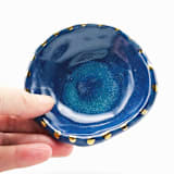 "Dolphin Blue Dish" - Vanity Trays and Dishes in blue by Jayne Alfieri