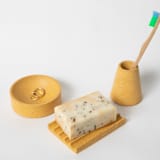 "4" Catch-All: Marigold Terrazzo" - Vanity Trays and Dishes in yellow by Pretti.Cool