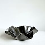 "Black Cascading Wavy Bowl" - Vanity Trays and Dishes in black by Cloude Made