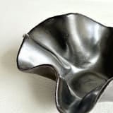 "Black Cascading Wavy Bowl" - Vanity Trays and Dishes in black by Cloude Made