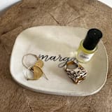 "Custom Word Tray" - Vanity Trays and Dishes in white by Sidney Field