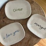 "Custom Word Tray" - Vanity Trays and Dishes in white by Sidney Field