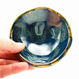 "Caribbean Depth Dish" - Vanity Trays and Dishes in blue by Jayne Alfieri