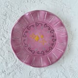 "Floral Stars Ruffle Trinket Dish" - Vanity Trays and Dishes in pink by Quiet Clementine