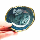 "Manta Blue Dish" - Vanity Trays and Dishes in blue by Jayne Alfieri