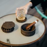 "Cigar Ashtray - Black Terrazzo" - Vanity Trays and Dishes in black by Pretti.Cool