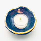 "Reef Blue Dish" - Vanity Trays and Dishes in blue by Jayne Alfieri
