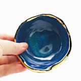 "Reef Blue Dish" - Vanity Trays and Dishes in blue by Jayne Alfieri