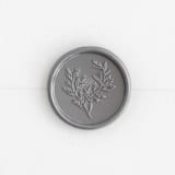 "Eucalyptus in Silver | Paula Lee Calligraphy x Artisaire (pack of 25)" - Wax Seals, Pack of 25 in antique silver by Minted - Wax Seal Front