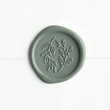 "Olive Wreath in Sequoia | Maurelle Calligraphy x Artisaire (pack of 25)" - Wax Seals, Pack of 25 in Sequoia by Minted - Wax Seal Front
