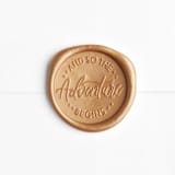 "And So The Adventure Begins in Gold | Sablewood Paper Company x Artisaire (pack of 25)" - Wax Seals, Pack of 25 in Antique Gold by Minted - Wax Seal Front