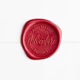 "And So The Adventure Begins in Red | Sablewood Paper Company x Artisaire (pack of 25)" - Wax Seals, Pack of 25 in Sangria by Minted - Wax Seal Front