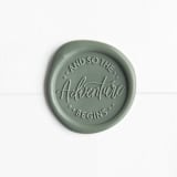 "And So The Adventure Begins in Sequoia | Sablewood Paper Company x Artisaire (pack of 25)" - Wax Seals, Pack of 25 in Sequoia by Minted - Wax Seal Front