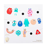 "Little Monsters Thingamajigs - Set of 16" - Banners and Garlands in multicolor by Jollity and Co