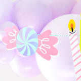 "It's A Birthday Thingamajigs - Set of 16" - Banners and Garlands in multicolor by Jollity and Co