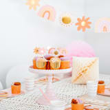 "Boho Rainbow Thingamajigs - Set of 16" - Banners and Garlands in multicolor by Jollity and Co