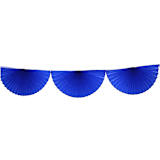 "Large Tissue Bunting Garland - Dark Blue" - Banners and Garlands in blue by Jollity and Co