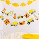 "Under Construction Thingamajigs - Set of 16" - Banners and Garlands in multicolor by Jollity and Co