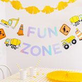 "Under Construction Thingamajigs - Set of 16" - Banners and Garlands in multicolor by Jollity and Co
