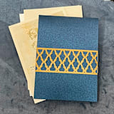 "Laser Cut Belly Band, Kate Pattern in Antique Gold, Set of 25" - Belly Bands in gold by Artifacture