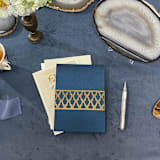 "Laser Cut Belly Band, Kate Pattern in Antique Gold, Set of 25" - Belly Bands in gold by Artifacture