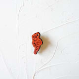 "Leather Floral Invitation Charm, Set of 50" - Belly Bands in brown by Left Grain