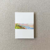 "Beach Watercolor Vellum Belly Band | For Petite 4.25x6" Invitations | Set of 10" - Belly Bands in multicolor by Cotton and Bow