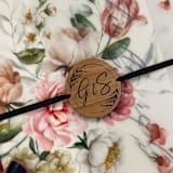 "Wooden Engraved Belly Bands | Set of 25 Engraved Bands" - Belly Bands in brown by Nikki Turner