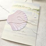 "Folded Watercolor Seashell Belly Band- Set of 25" - Belly Bands in multicolor by Inkspiringletters