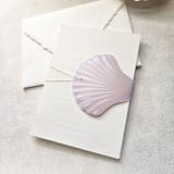 "Folded Watercolor Seashell Belly Band- Set of 25" - Belly Bands in multicolor by Inkspiringletters