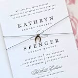 "Linen Thread and Brass Horseshoe Belly Band- Customizable Thread Color- Set of 25" - Belly Bands in multicolor by Inkspiringletters