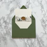 "Green Wildflower Vellum Belly Band for Wedding Invitations 1.5" (25 Pack)" - Belly Bands in clear by Carley Zuercher