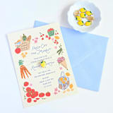 "Linen Thread and Lemon Charm Belly Band- Customizable Thread Color- Set of 25" - Belly Bands in yellow by Inkspiringletters