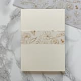 "Faux Gold Floral Vellum Belly Band 1.5" (25 Pack)" - Belly Bands in clear by Carley Zuercher