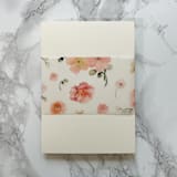 "Blush Floral Vellum 3" Belly Bands for Wedding Invitations (25 Pack)" - Belly Bands in pink by Carley Zuercher