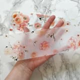 "Blush Floral Vellum 3" Belly Bands for Wedding Invitations (25 Pack)" - Belly Bands in pink by Carley Zuercher
