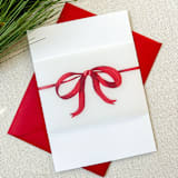 "Tie It With A Bow Vellum Belly Bands | Set of 25" - Belly Bands in red by Megan Tendler