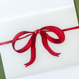 "Tie It With A Bow Vellum Belly Bands | Set of 25" - Belly Bands in red by Megan Tendler