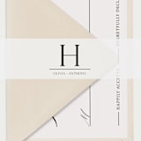 "Classic Initial Vellum Belly Band | Set of 25 Custom Printed Bands" - Belly Bands in clear by Nikki Turner